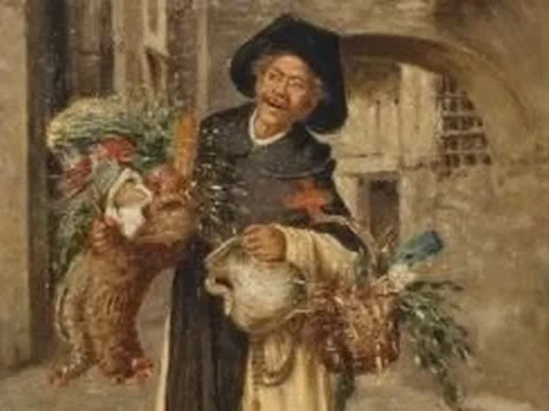 1861-Achille Petrocelli - Frate con libagione